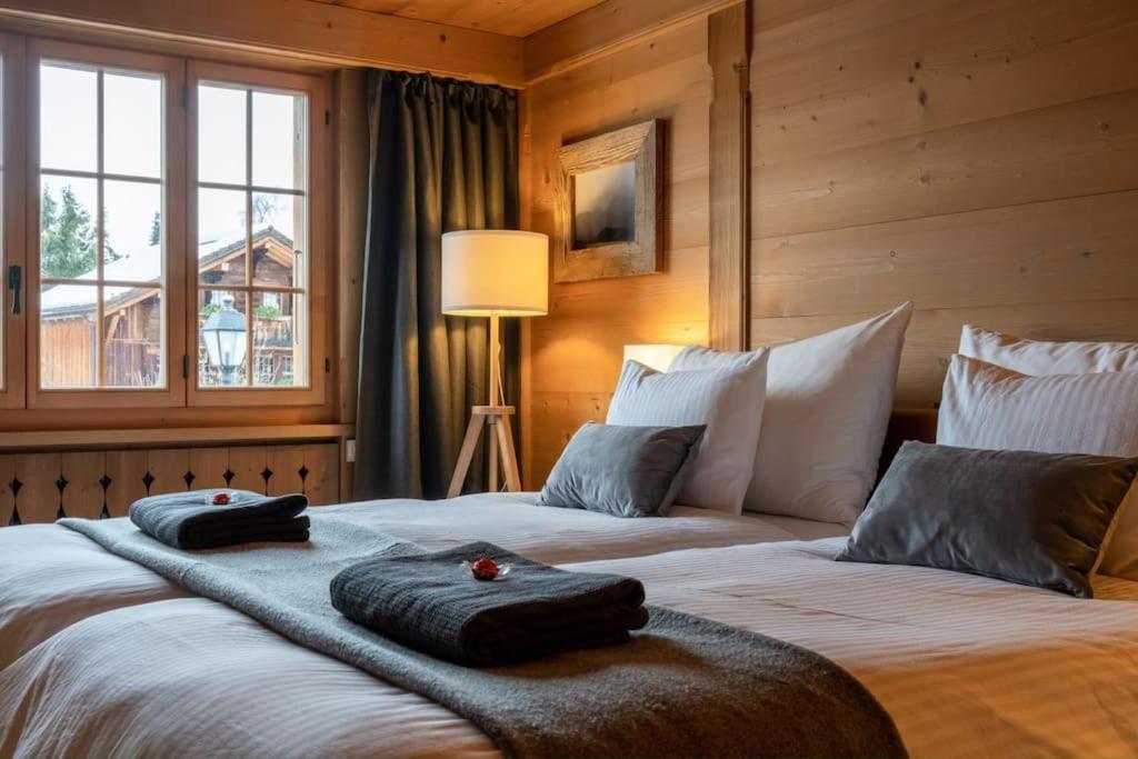 Charming Alpine Apartment Gstaad Buitenkant foto