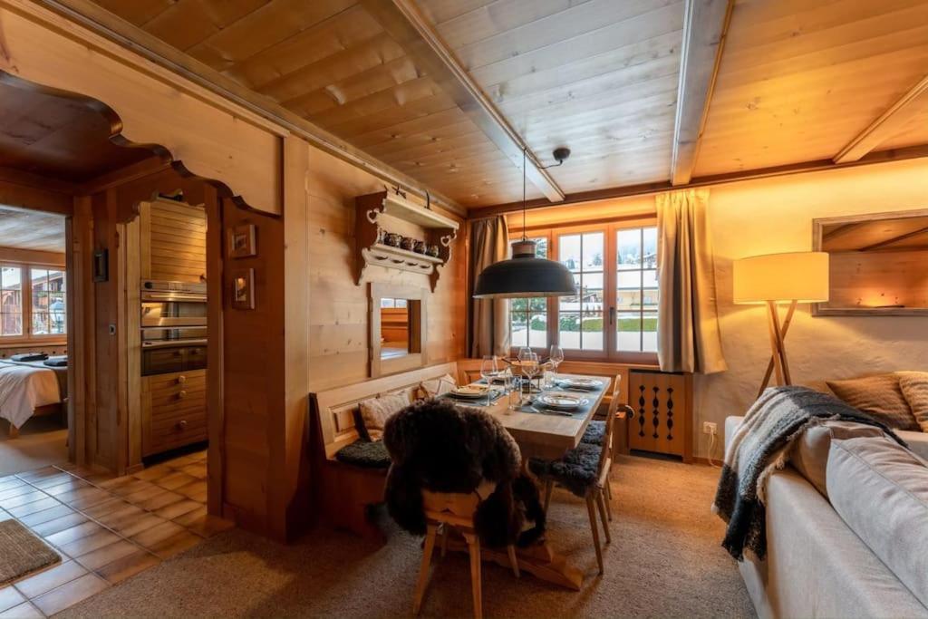 Charming Alpine Apartment Gstaad Buitenkant foto