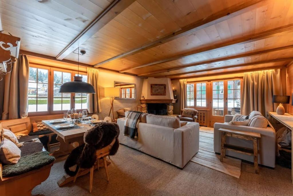 Charming Alpine Apartment Gstaad Buitenkant foto