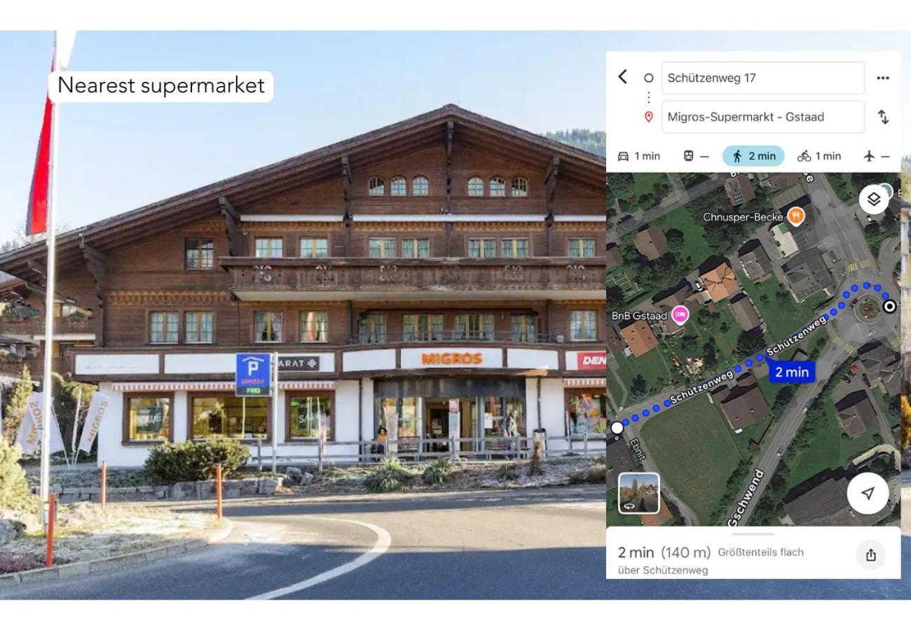 Charming Alpine Apartment Gstaad Buitenkant foto
